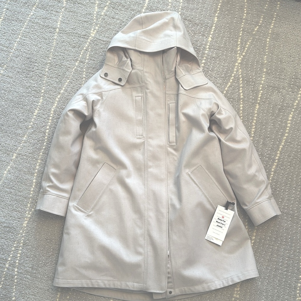 Brand New Lululemon Roam Far Wool 3-in-1 Jacket